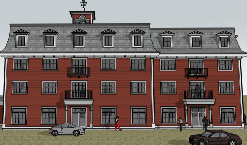 rendering of new building