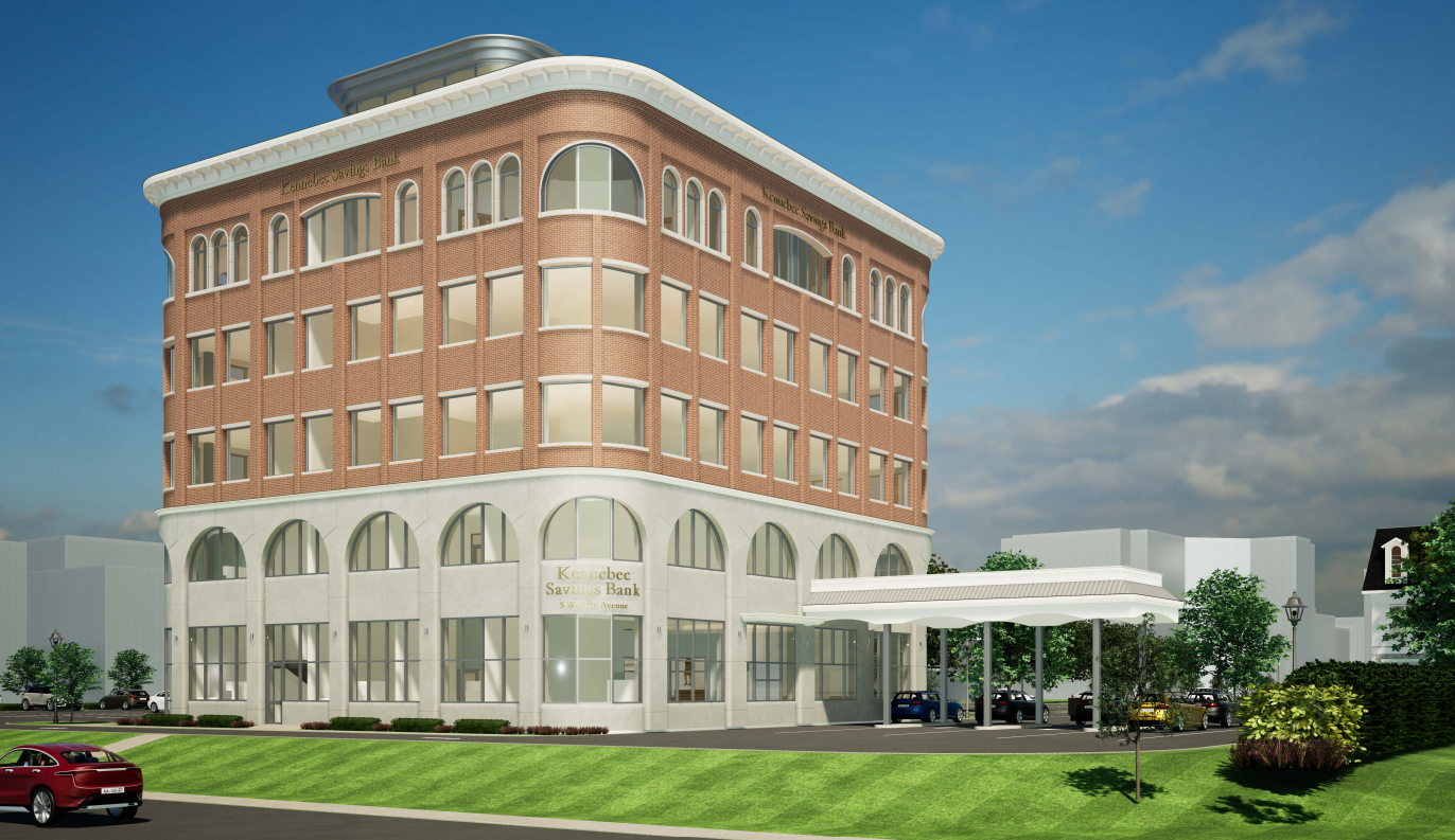 Kennebec Savings adds rooftop atrium to Augusta building plan