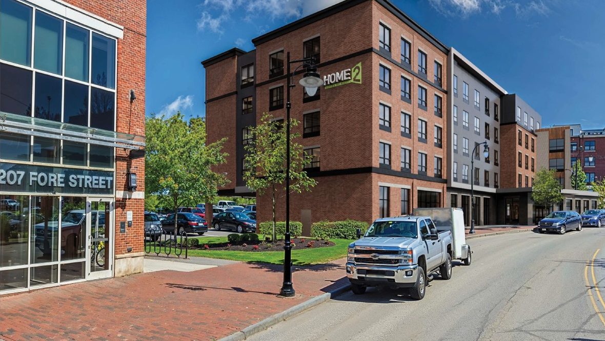 130-room hotel under construction in busy Portland district