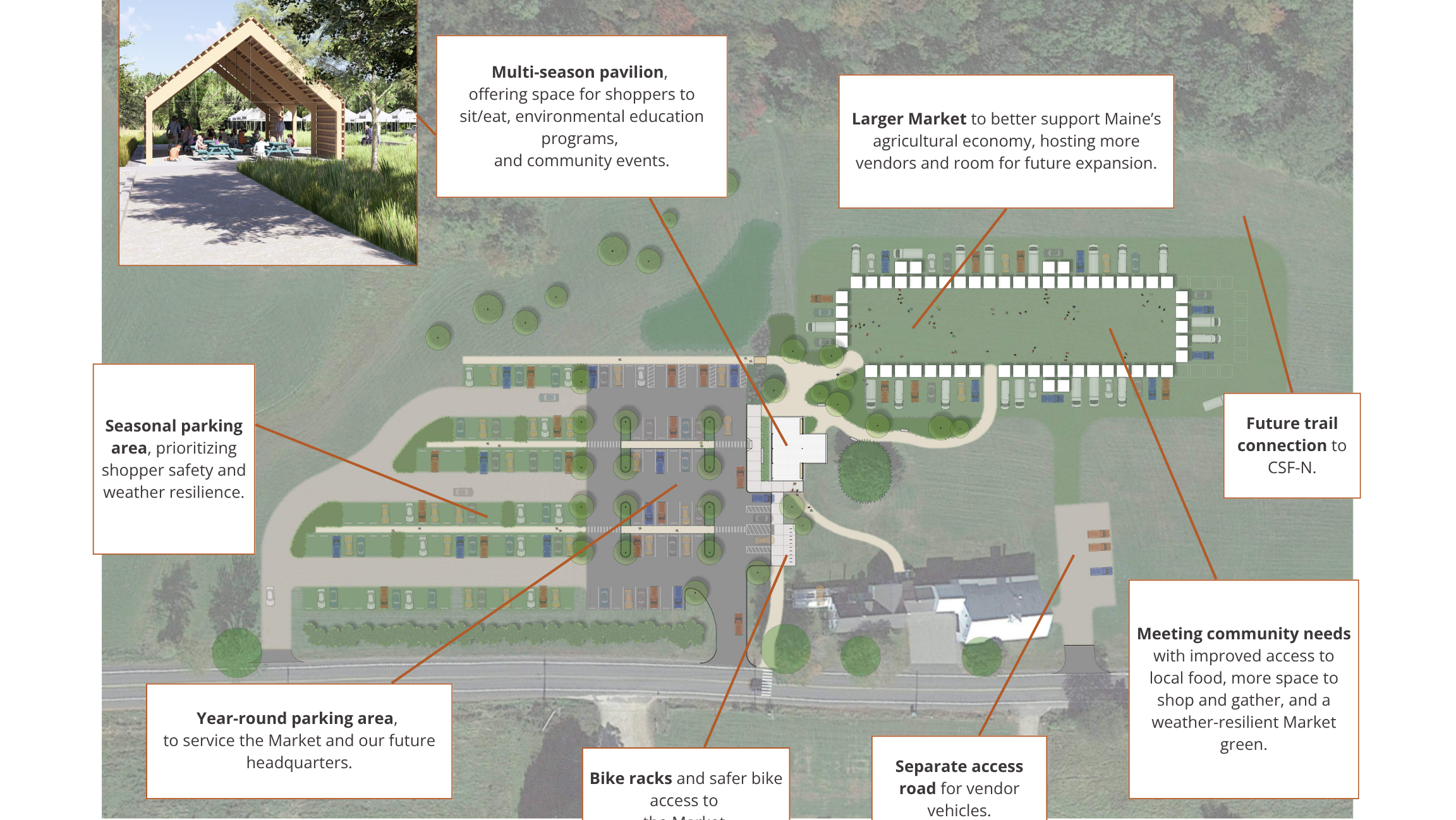 A drawing of a site layout.