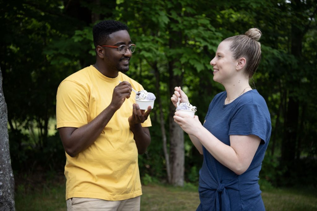 Ismael Thadal and Molly Hodgkins of Maine Coast Creamery
